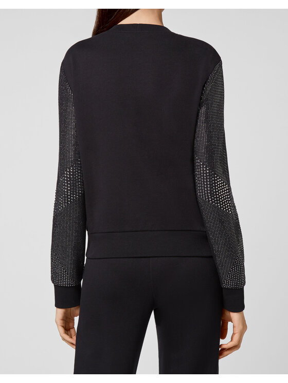 PHILIPP PLEIN PHILIPP PLEIN Bluza 6225 Czarny Regular Fit