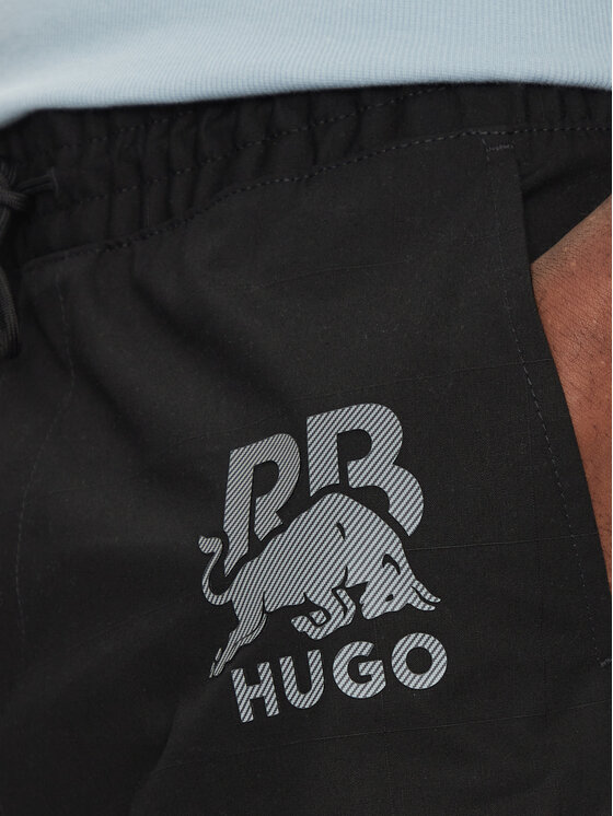 HUGO HUGO Szorty sportowe Garlio 50542795 Czarny Regular Fit