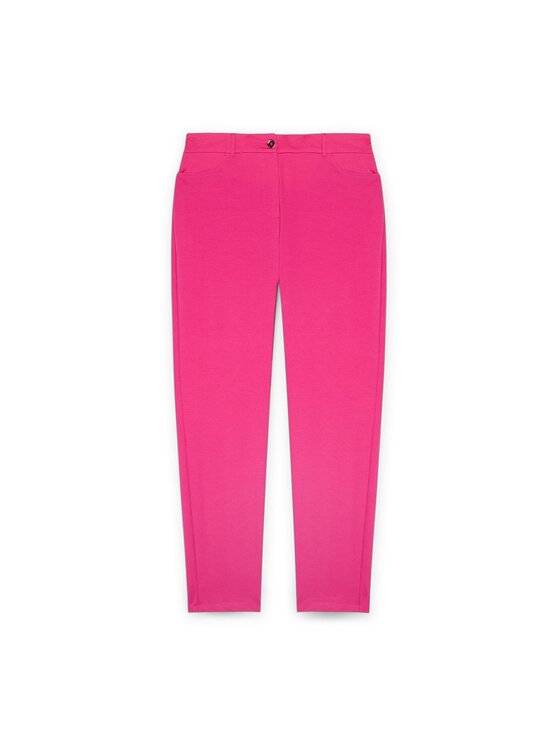 Fiorella Rubino Fiorella Rubino Spodnie materiałowe P088L002232N019 Różowy Regular Fit