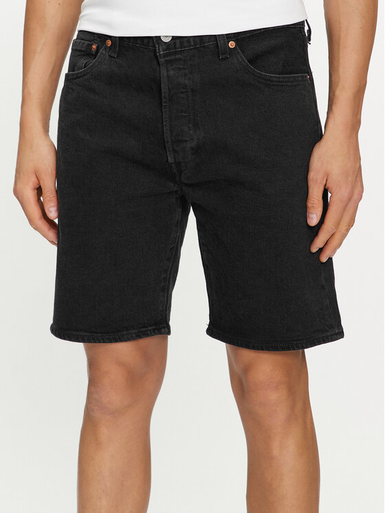 Férfi Farmer rövidnadrág Levi's , Méret: 28, Fekete, 501 Hemmed 36512-0224