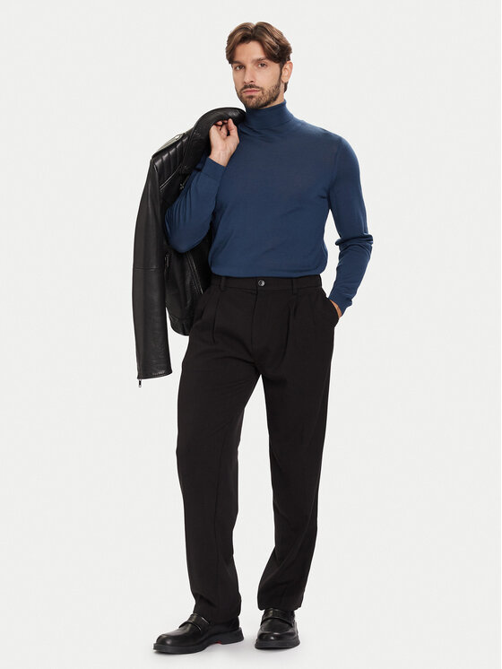 BOSS BOSS Golfas Musso-P 50468262 Mėlyna Slim Fit