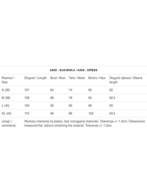 Awama Awama Každodenné šaty A605 Hnedá Basic Fit