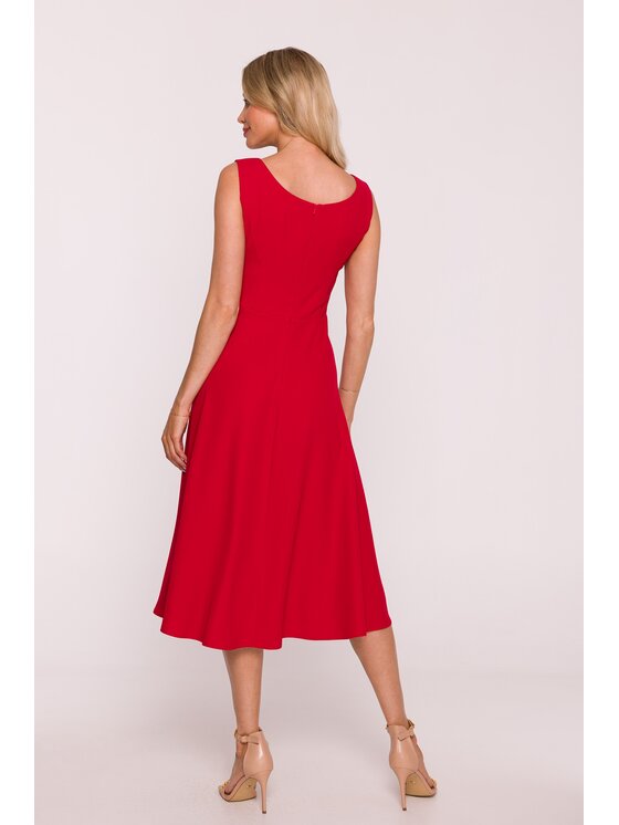 Stylove Stylove Sukienka codzienna s424 Czerwony A-Line Fit