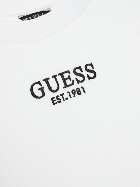 Guess Guess Bluzka J4YI49 KBZP4 Biały Regular Fit