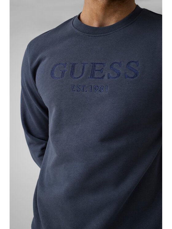 Guess Guess Bluza 182683 Niebieski jasny Classic Fit