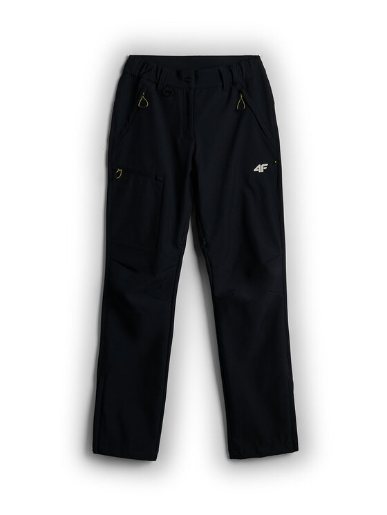 4F 4F Spodnie outdoor INBETWEEN TRAIL Czarny Regular Fit