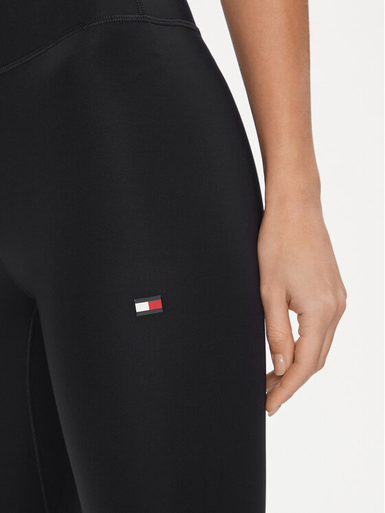 Tommy Hilfiger Tommy Hilfiger Legginsy Essentials Flag WW0WW41083 Granatowy Slim Fit