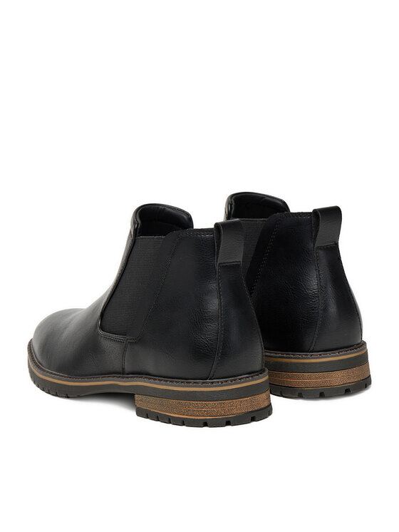 Lanetti Lanetti Klassische Stiefeletten CEO-1897 124AM Schwarz