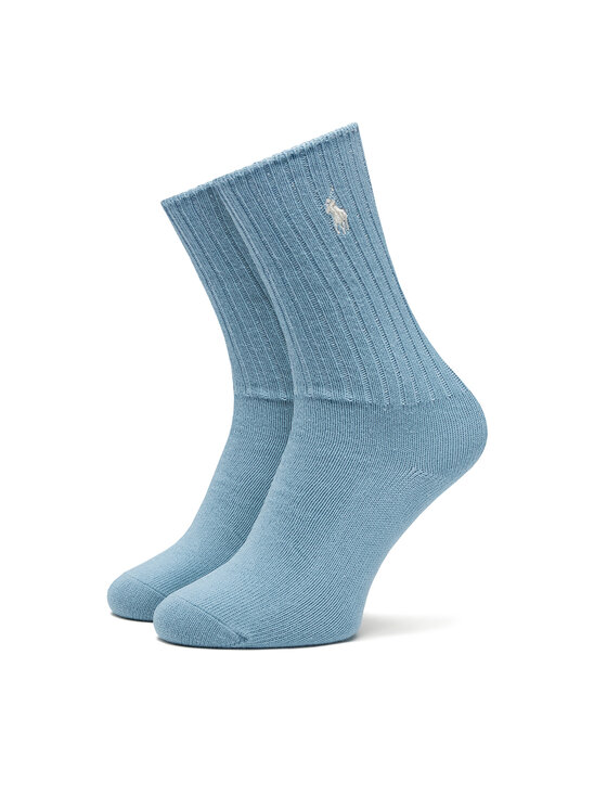 Skarpety wysokie damskie Polo Ralph Lauren, Niebieskie, 455921921001
