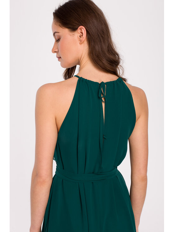 Makover Makover Abito da sera K137 Verde Regular Fit