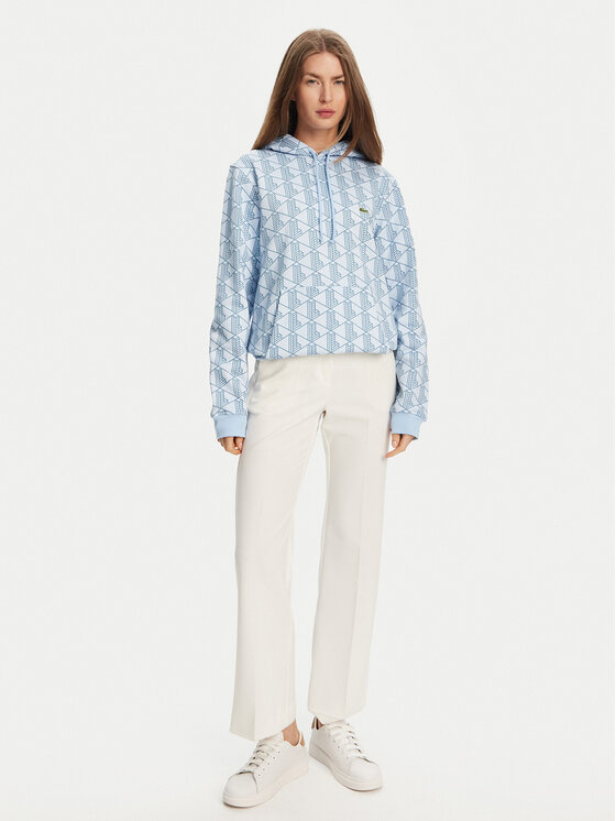Lacoste Lacoste Majica dugih rukava SH2855 Svijetloplava Classic Fit