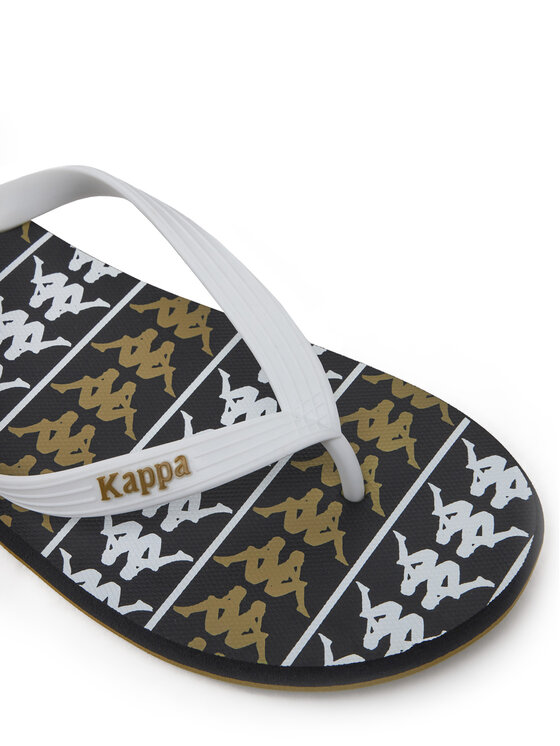Kappa Kappa Σαγιονάρες 371D2UW White - Black - Green Military Έγχρωμο