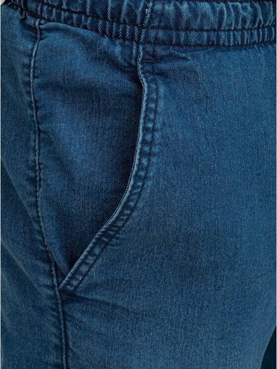 Jigga Wear Jigga Wear Spodnie materiałowe Spodnie Jeansowe Jogger Ze Ściągaczem Męskie Niebieskie Jigga Wear Crown 2XL Niebieski Regular Fit