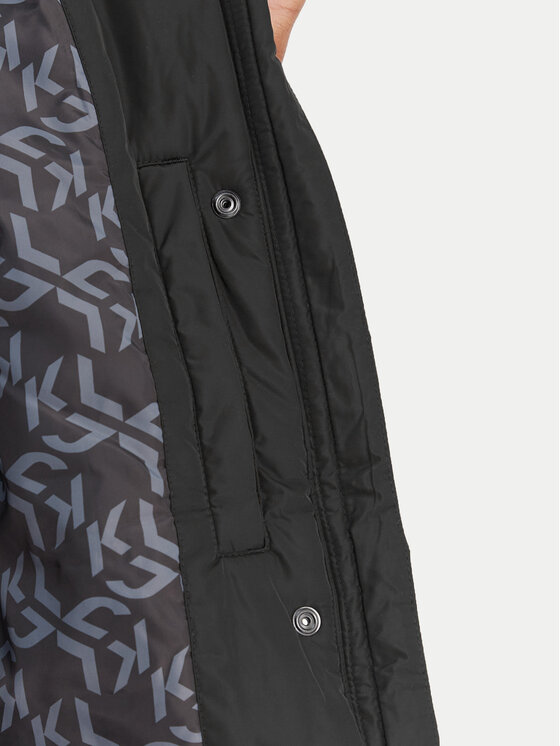 Karl Lagerfeld Jeans Karl Lagerfeld Jeans Bunda pro přechodné období B1W15023 Černá Relaxed Fit