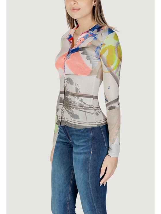 Desigual Desigual Μπλουζάκι TS_MACHENSZIE Ροζ Long Fit