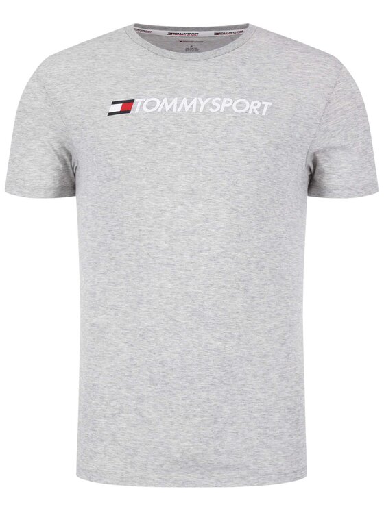Tommy Sport Tommy Sport Póló Chest Logo S20S200484 Szürke Regular Fit