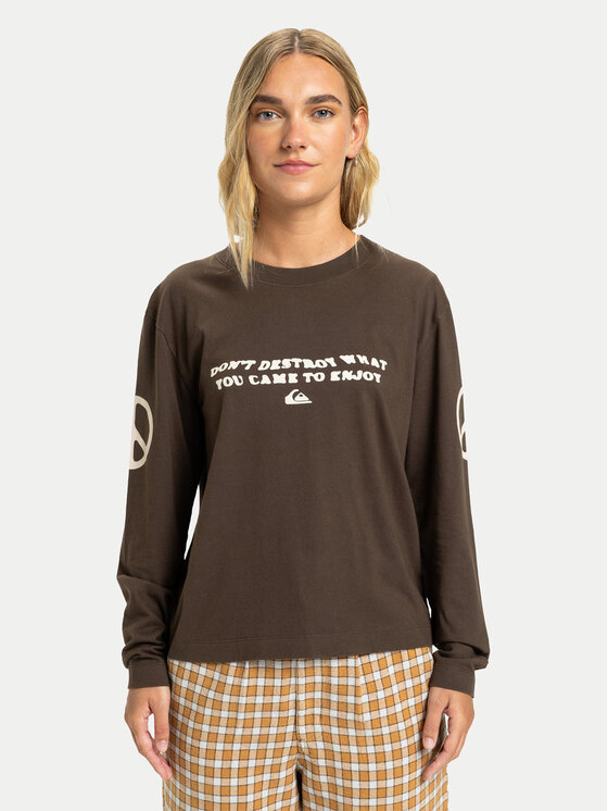 Quiksilver Quiksilver Blusa Standard  EQWZT03200 Marrone Regular Fit