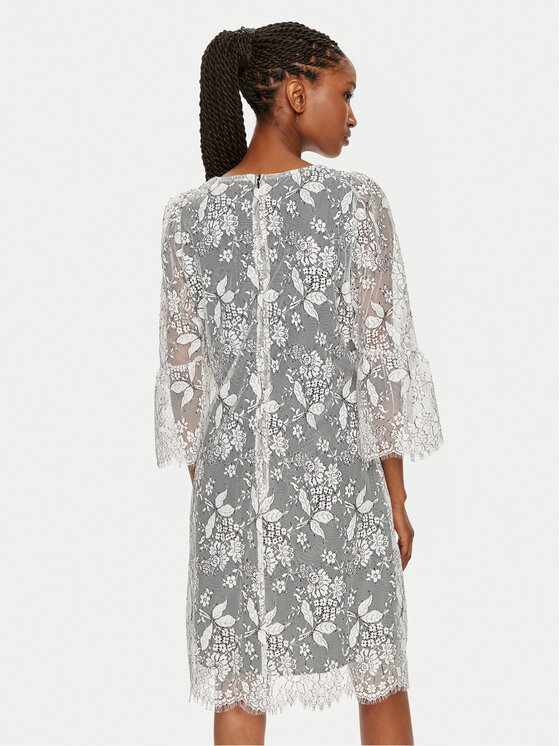 Bruuns Bazaar Bruuns Bazaar Sukienka koktajlowa Majah BBW3837 Écru Regular Fit
