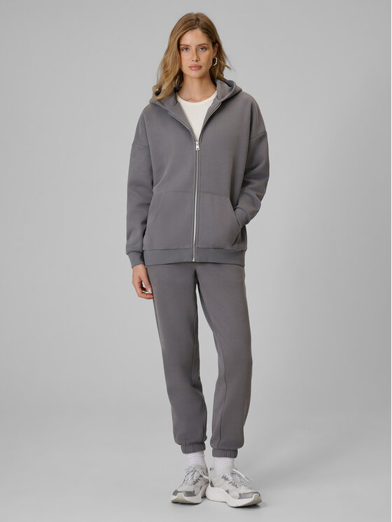 4F 4F Bluza BASIC+ Szary Regular Fit