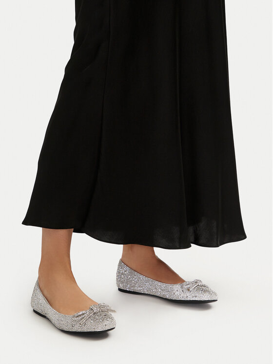 Steve Madden Steve Madden Baleriny Nilsa-R SM11003518 Srebrny