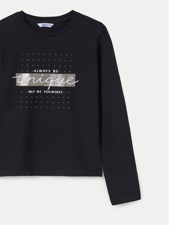 Mayoral Mayoral Bluză 830 Negru Regular Fit