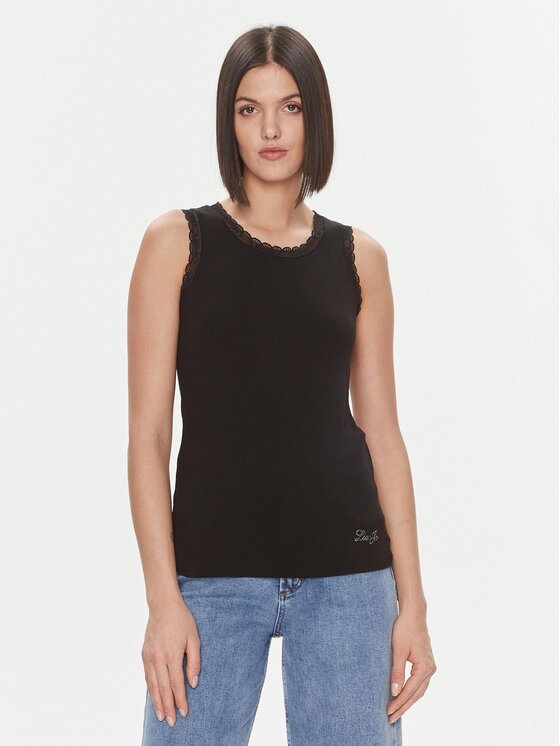 Liu Jo Top 5F3117 J5360 Čierna Regular Fit