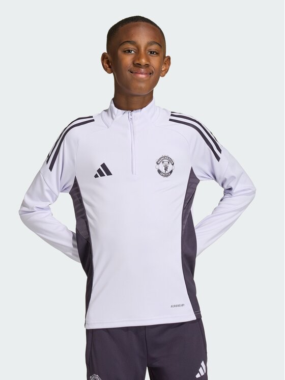 adidas adidas Bluza techniczna 152019 Fioletowy Slim Fit