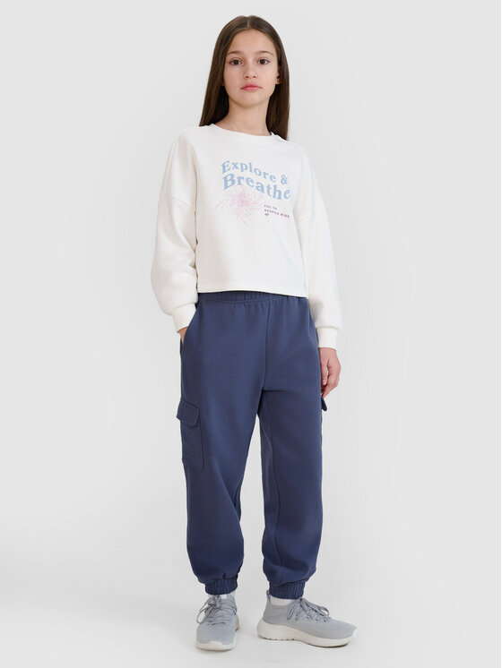 4F 4F Bluza ESCAPE TO NATURE Biały Regular Fit