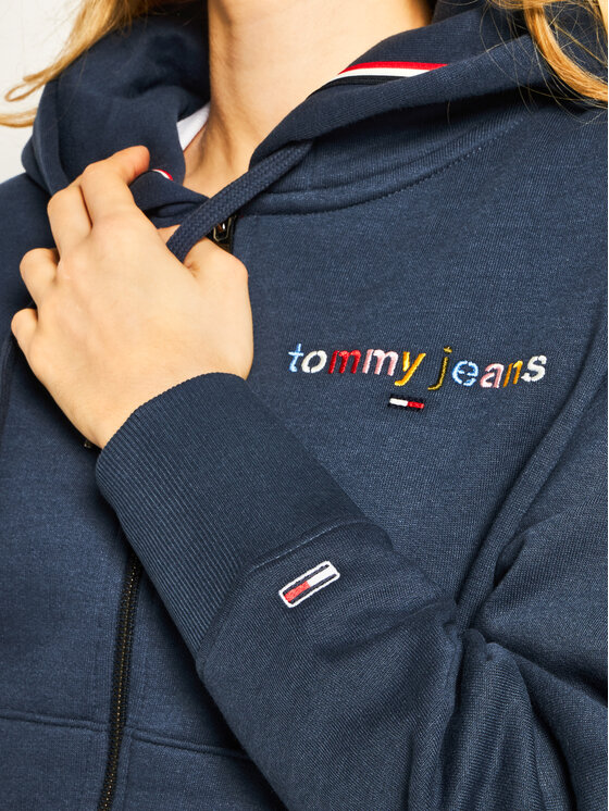 Tommy Jeans Tommy Jeans Felpa Essential Logo DW0DW07546 Blu scuro Regular Fit