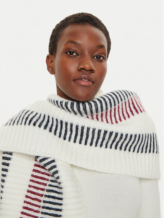 Tommy Hilfiger Tommy Hilfiger Fular Varsity AW0AW16653 Écru