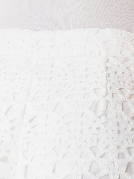 Morgan Morgan Pantaloncini di tessuto 251-SHENTEL Bianco Wide Leg