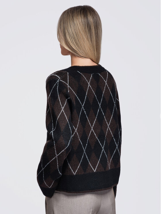 Ombre Ombre Svetr OW-SW-E0035 Černá Regular Fit