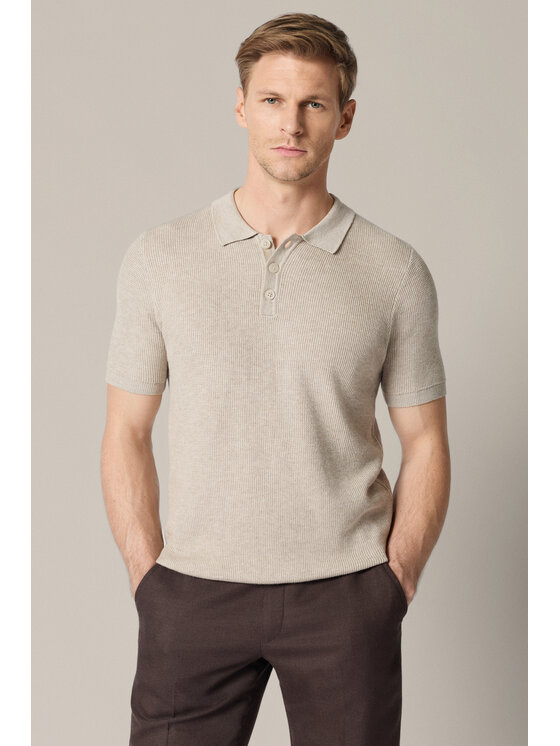 Lancerto Lancerto Polo Jacopo PO073126000034 Beżowy Regular Fit