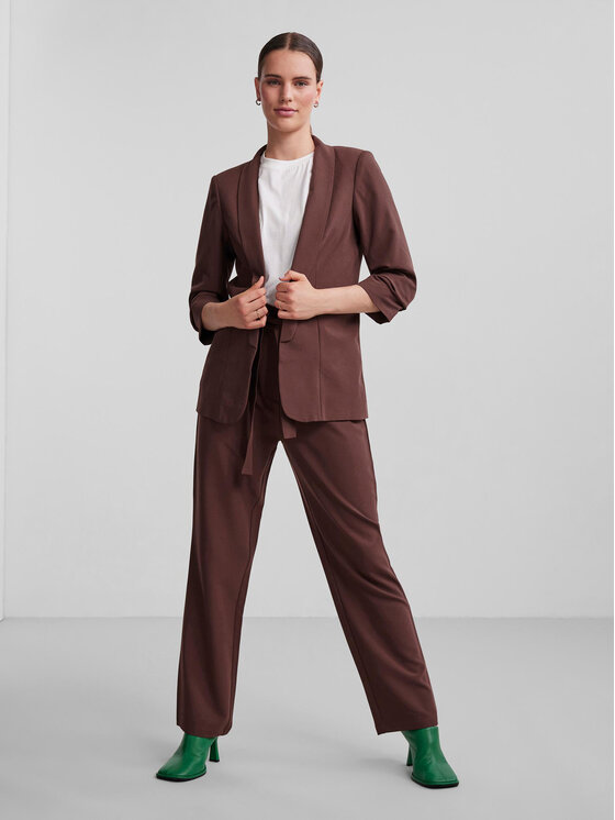 Pieces Pieces Піджак 17090996 Коричневий Regular Fit