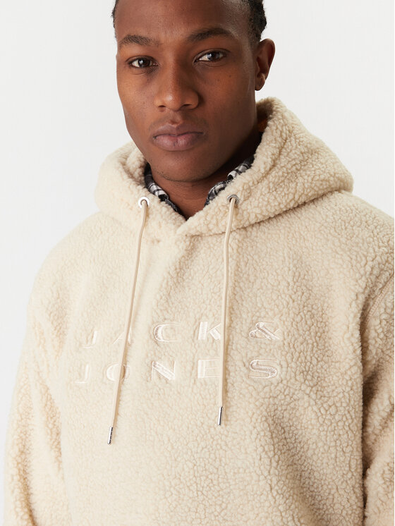 Jack & Jones Jack & Jones Mikina Flare Teddy 12285678 Béžová Relaxed Fit