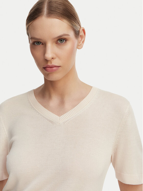 Calvin Klein Calvin Klein Пуловер LV044F323G Кремав Regular Fit