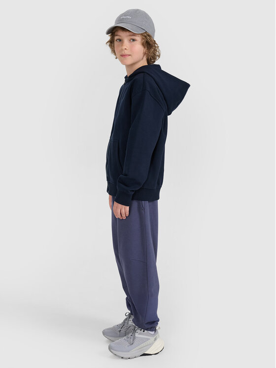 4F 4F Bluza BASIC+ Granatowy Oversize