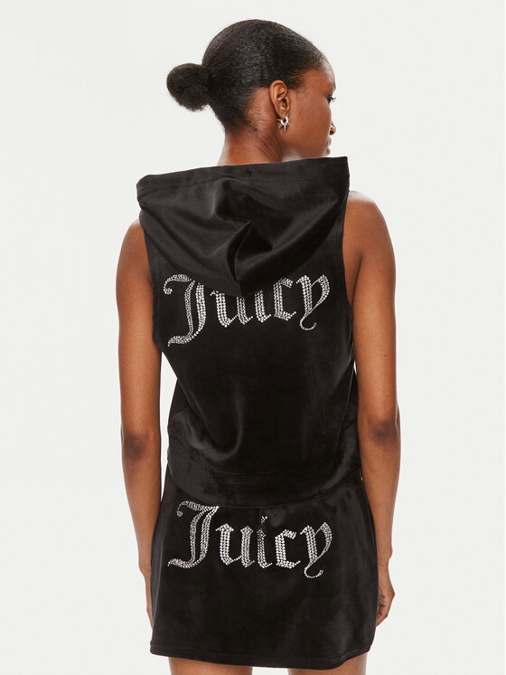 Juicy Couture Juicy Couture Kamizelka Gilly JCWGL23308 Czarny Regular Fit