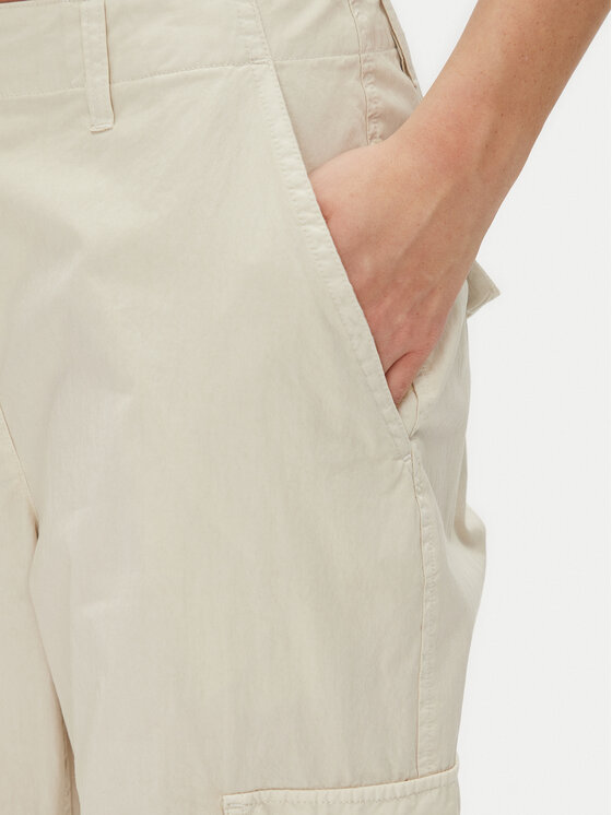 Tommy Jeans Tommy Jeans Pantaloni din material Tjw Cargo Relaxed Straight DW0DW20350 Bej Relaxed Fit