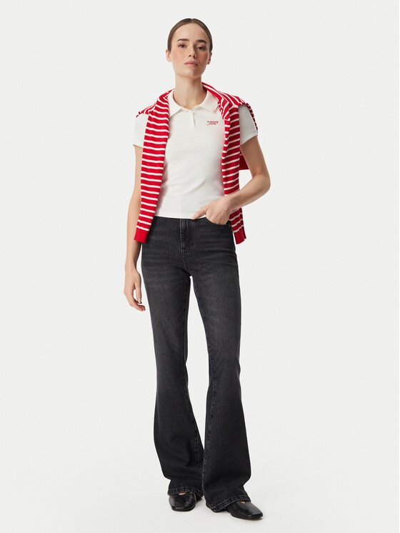 Tommy Jeans Tommy Jeans Farmer Sylvia DW0DW23817 Fekete Bootcut Fit