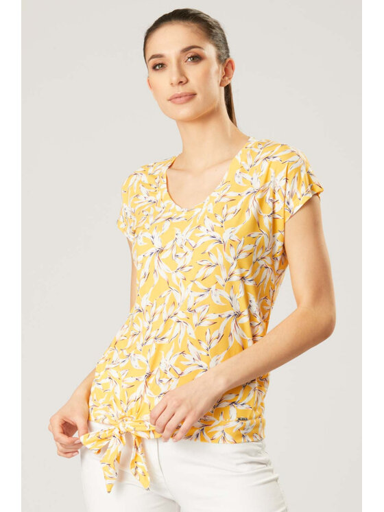 QUIOSQUE QUIOSQUE Blúzka DAISY BLOUSE Žltá Regular Fit