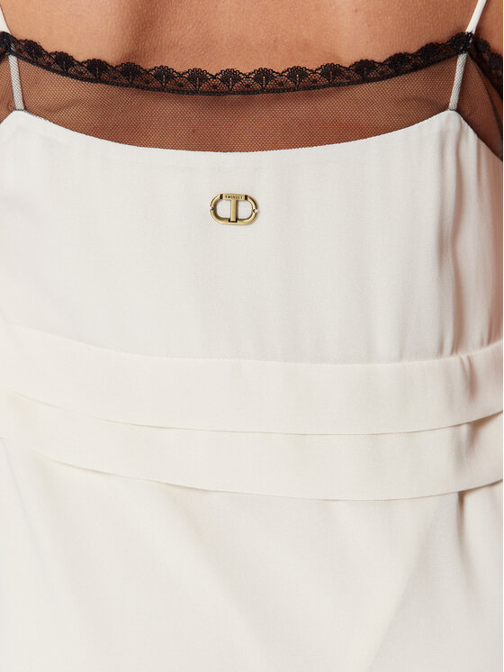 TWINSET TWINSET Φόρεμα καλοκαιρινό 231TT2024 Εκρού Regular Fit