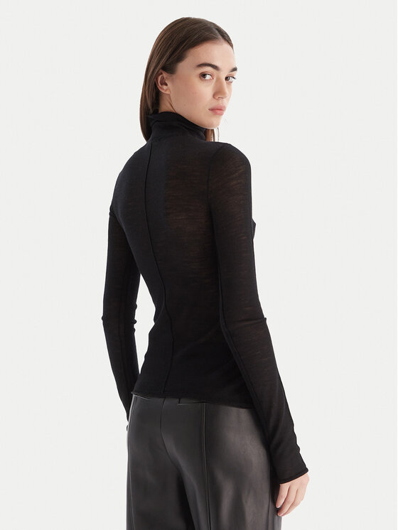Patrizia Pepe Patrizia Pepe Блузка 2K0347/K034-K103 Чорний Slim Fit