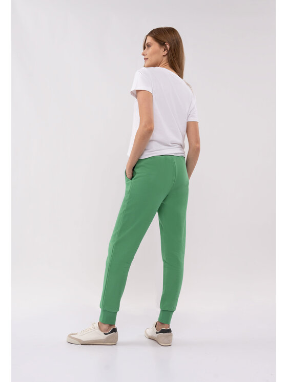 Volcano Volcano Spodnie dresowe N-VENIS Zielony Regular Fit