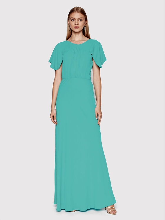 Liu Jo Večerna obleka CA2284 T5863 Zelena Regular Fit