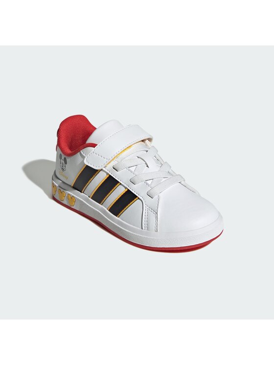 adidas adidas Sneakersy Grand Court Mickey El K JQ8067 Biały
