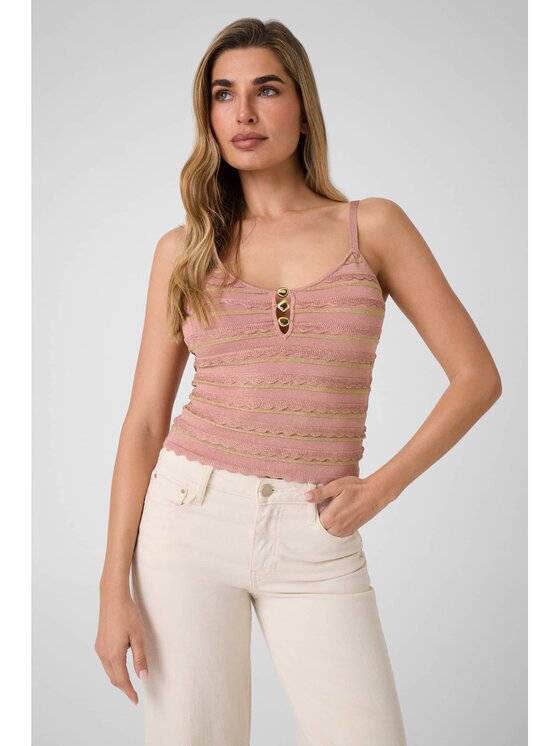 Guess Guess Sweter 183197 Różowy Classic Fit