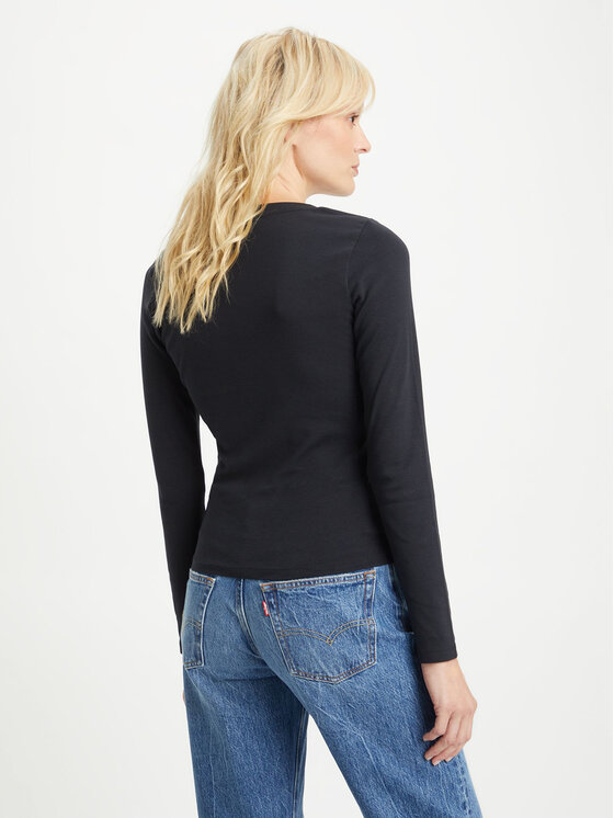 Levi's® Levi's® T-krekls Baby Tee A48910000 Melns Slim Fit