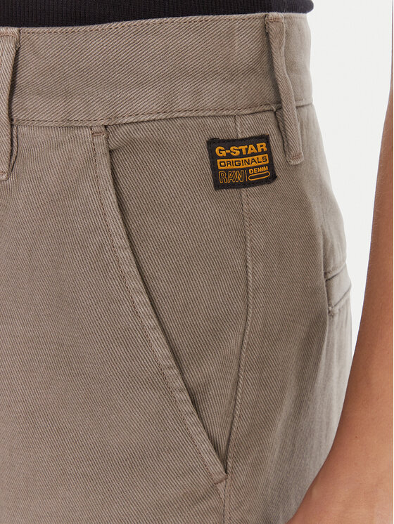 G-Star Raw G-Star Raw Auduma bikses Deck 2.0 D26432-E078 Zaļš Wide Leg