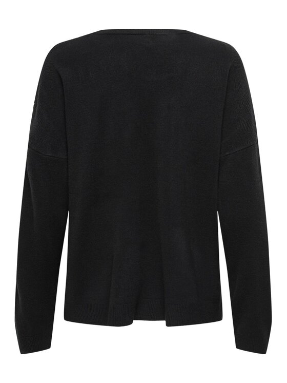 ONLY ONLY Maglione Onlstarry ls sequins boxy Nero Regular Fit